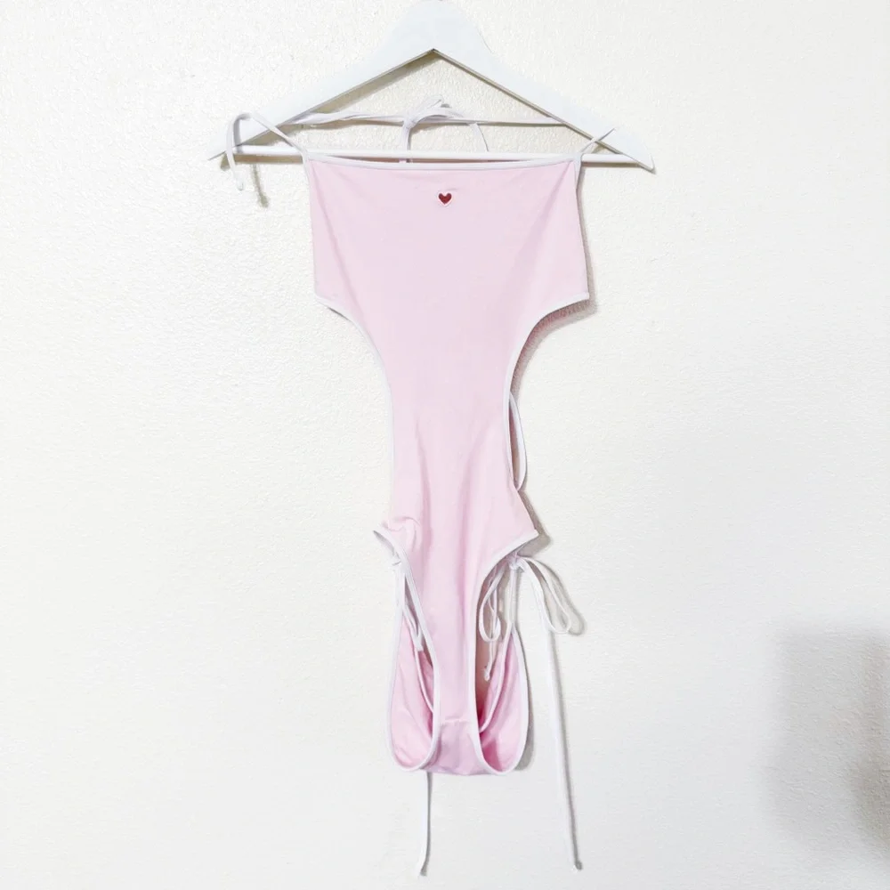 NWT Frankie’s Bikinis x Victorias Secret Amalia Heart Cut Out One Piece Swimsuit